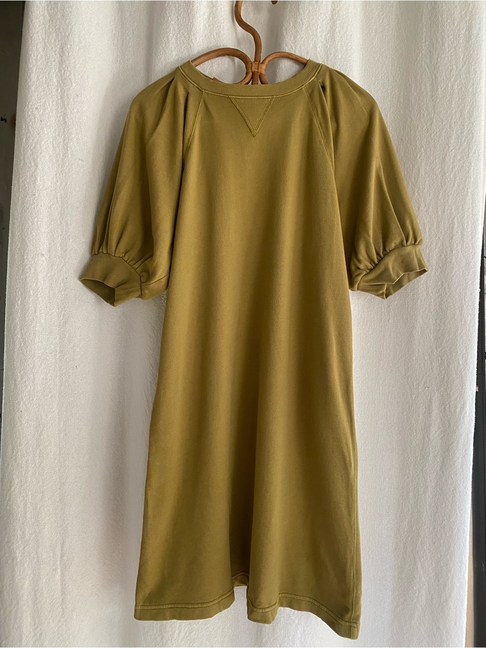 Universal Threads Puff Sleeve Sweatshirt Dress Canyon Clay Size XS NWT
